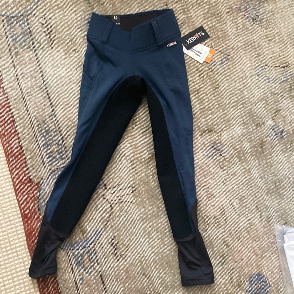Kerrits Sit Tight Wind Pro Full Seat Tight Pants in Admiral - size xs
